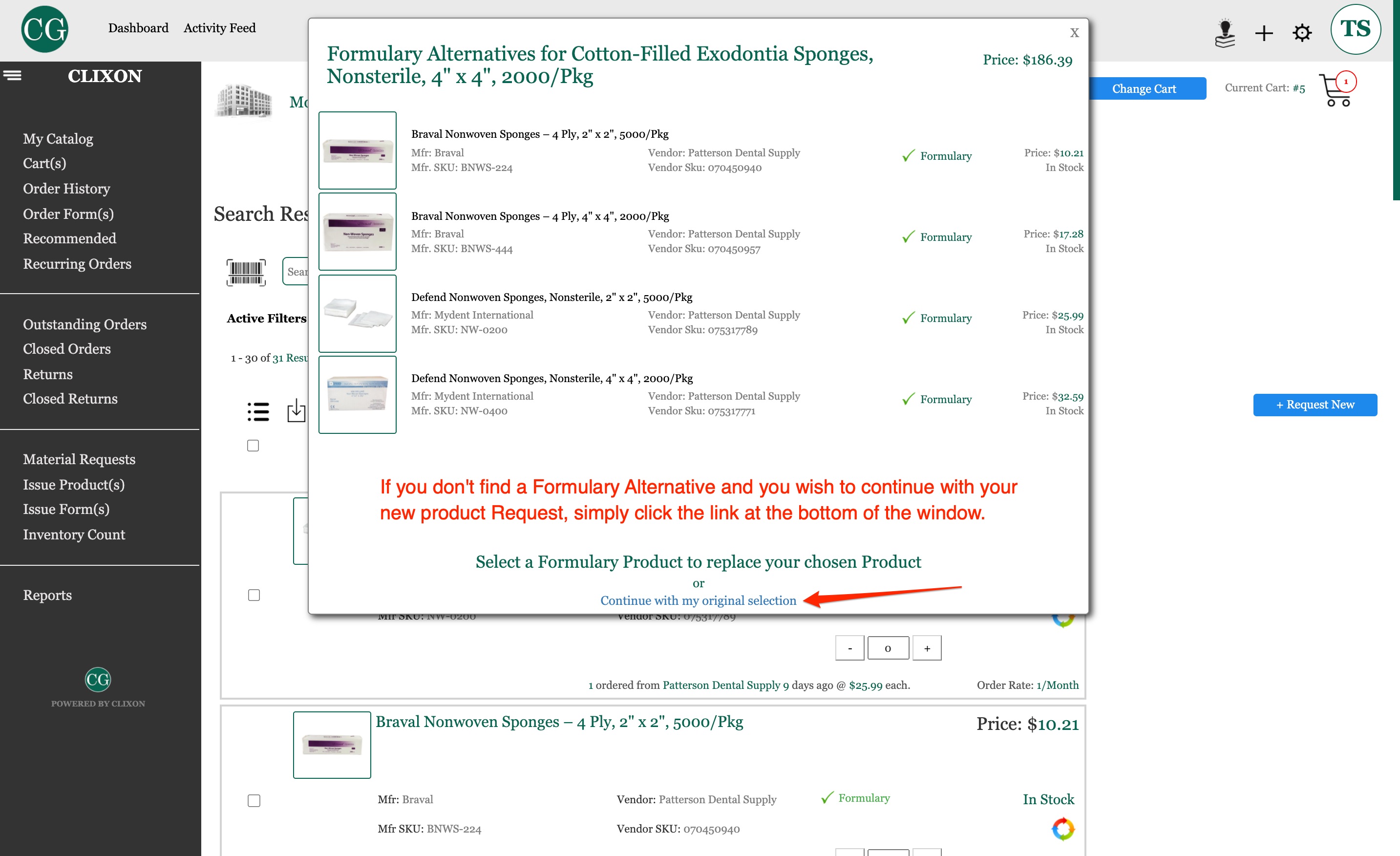 Formulary Suggestions (alternatives)